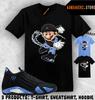 Рубашка в тон AJ 14 Black University Blue 2026 Совпадающая кроссовка Кроссовка Кроссовщик Марио