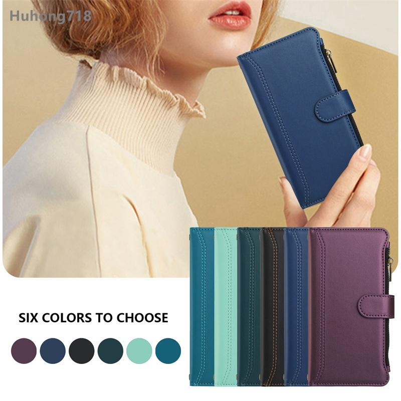 Кожаный чехол на молнии для Tcl T-Mobile Revvl 6 6X 7 T Phone 2 Pro 60R 60 SE Nxtpaper 503 Stylus 5G Чехол-кошелек