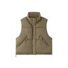 Autumn and winter down cotton vest women's short new loose stand-up collar vest cotton vest vest jacket