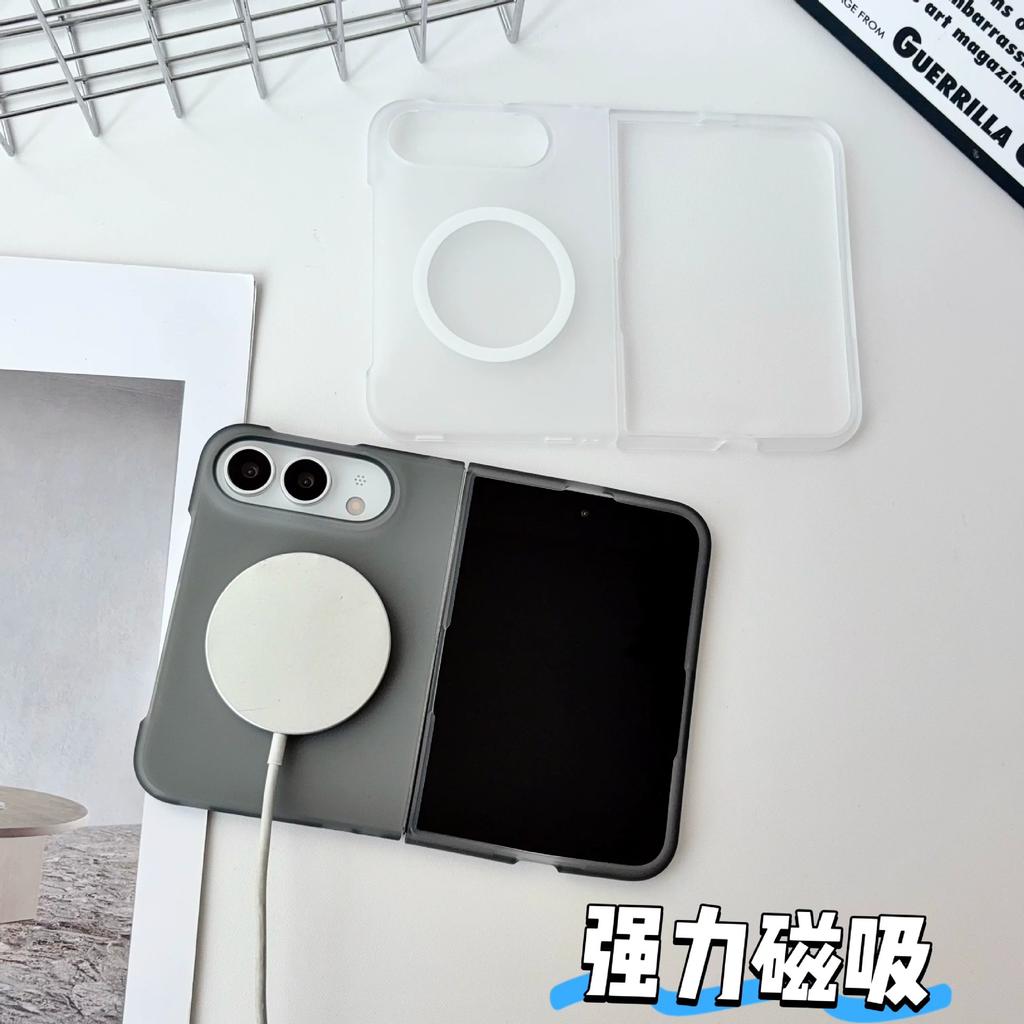 Применимо к iPhone18ULTRA левый и правый складной магнитный чехол для мобильного телефона Apple 18FOLD прозрачный ледяной туман противоударный чехол