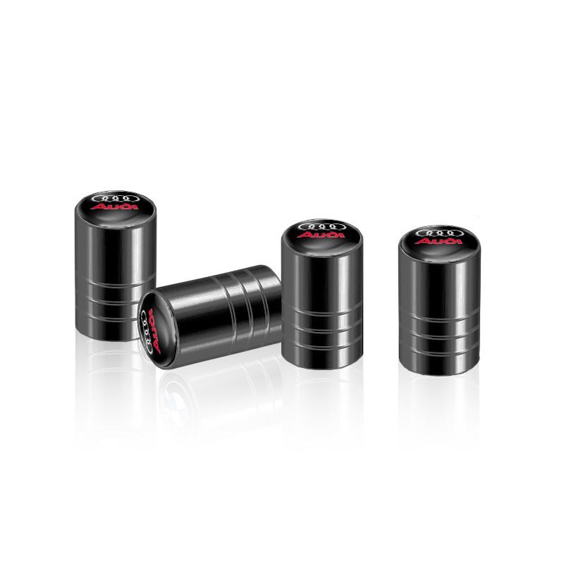 2026 4Pcs Car Styling Aluminium Alloy Wheel Tire Valve Cover Caps For AQ3 A3 A4 A5 A6 A7 A8 S4 S5 S6 S7 RS3 RS4 RS5 Auto Accessories
