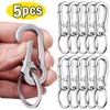 2/5Pcs Gourd Buckle Keychains Climbing Hook Car Strong Carabiner Shape Keychain Accessories Key Chain Ring