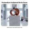 Sculpture with Interlocking Loops Minimalist Tabletop Artistic