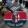 Custom Name Bologna FC2 Round Area Rug,Carpet Rug for Living Room Bedroom Sofa Playroom Decor,Non-slip Floor Mat