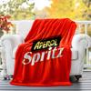 Фланелевое одеяло Aperol Spritz, Мягкое одеяло для любого сезона, Дизайн для кемпинга, Автопутешествий, Пешего туризма, Дивана, Кровати, Офиса, Идеальный подарок для вечеринок