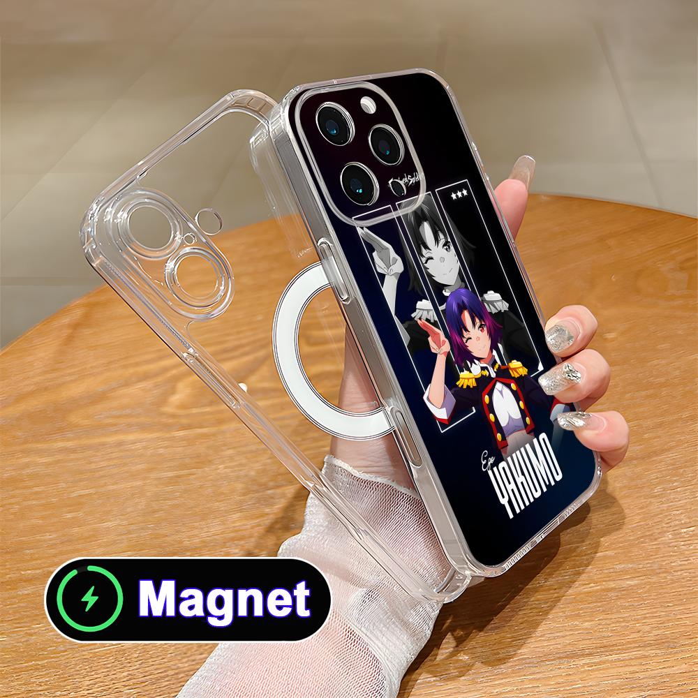 Mato seihei Yakumo Ezo Прозрачный ТПУ Magsafe Чехол для мобильного телефона для iPhone 17 16 15 14 13 12 11 Air Pro Max Plus Mini Цветная крышка