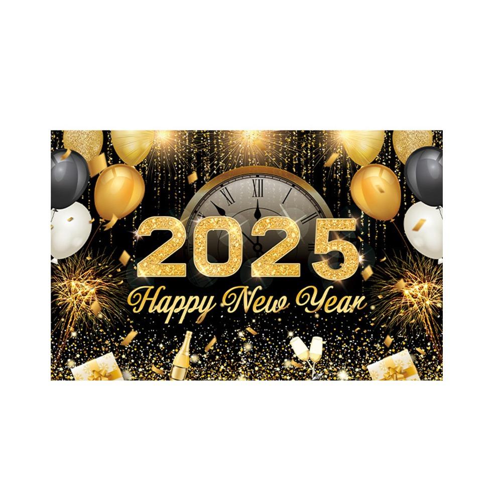 New Year Theme Happy New Year Photography Backdrop Background Banner Home Party Decor
