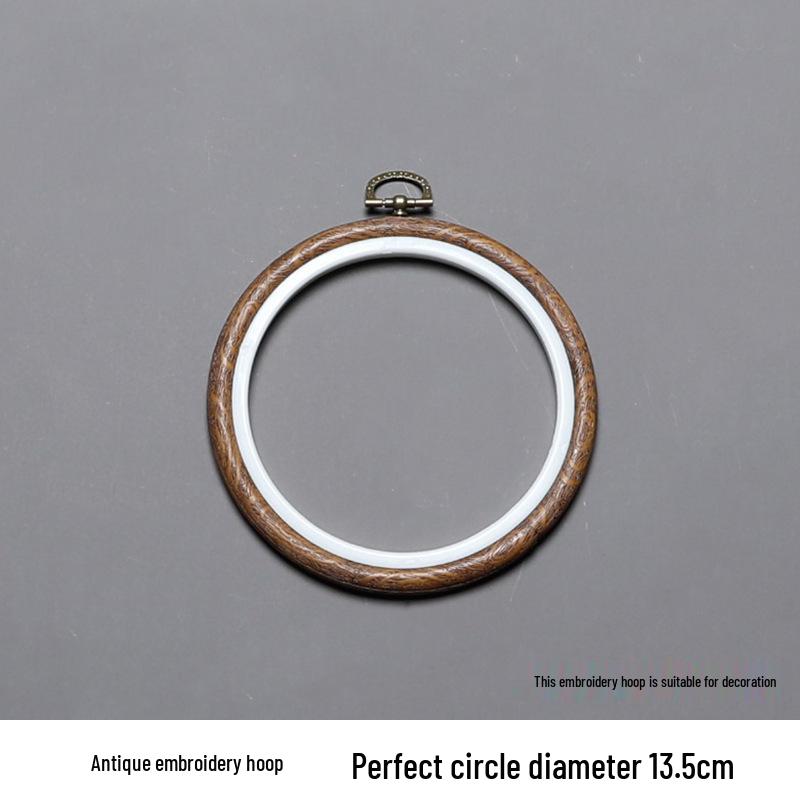 Пластиковый обруч для вышивания в стиле бамбука: Сделанная вручную круглая рамка и подставка