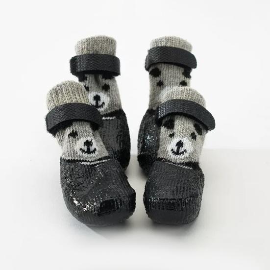 4 шт. обувь для собак водонепроницаемые сапоги для домашних животных для зимних прогулок по снегу противоскользящие защитные накладки на лапы для маленьких средних и больших собак