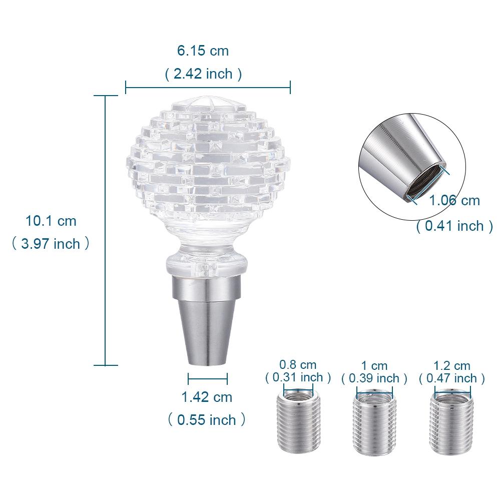 Прозрачный акриловый ромбовидный автомобильный рычаг переключения передач, ручка переключения передач для ручной автоматической коробки передач, автомобильные аксессуары