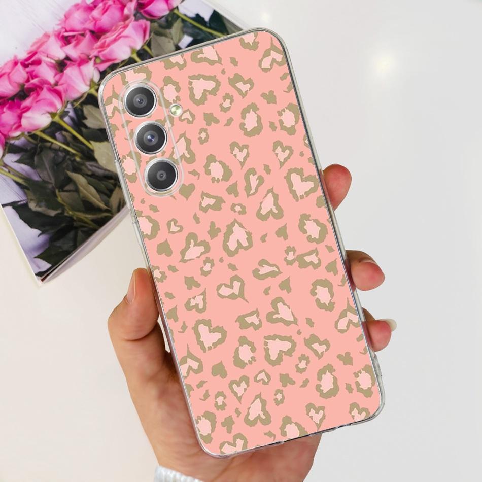 Чехол для Samsung Galaxy A55 Чехол Samsung A55 5G SM-A556B Модный Принт Мягкий Силикон ТПУ Задняя Крышка Телефона