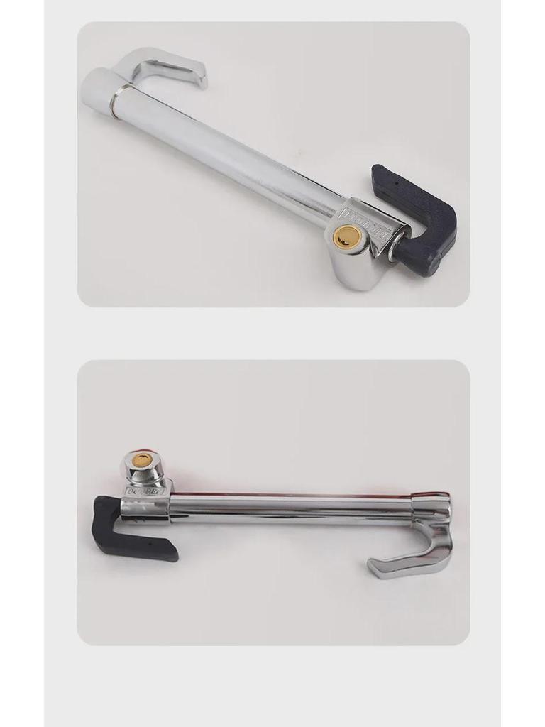 Трехсекционный крюк-замок для рулевого управления и дроссельной заслонки/сцепления легковых и грузовых автомобилей