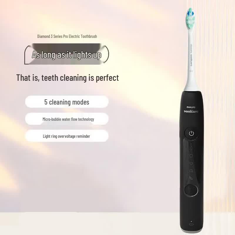 Philips Diamond 3 Pro Sonic Electric Toothbrush with Smart Pressure Sensor CN plug (adapter included)