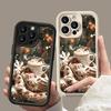 Cozy Winter Hot Cocoa with Knit Scarf Snowy Art Phone Case for iPhone 17 16 15 14 13 12 11 Series Pro Max Plus