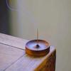 Solid Wood Incense Stick Handmade Tea Ceremony Round Incense Burner Agarwood Tray Holder