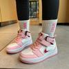 Обувь для девочек осенняя мягкая подошва высокие кроссовки для серфинга, детская мода детская нескользящая спортивная обувь баскетбольная обувь