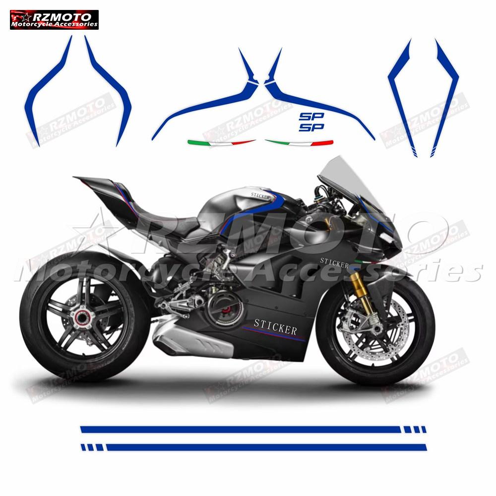 Для Panigale V4 V4R V4S V4SP V4 SP - Наклейка на обтекатель мотоцикла, Светоотражающая водонепроницаемая наклейка, Полный комплект