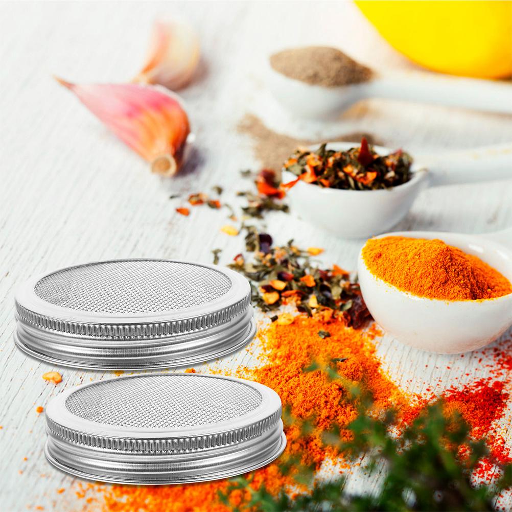 8pcs Stainless Steel Sprouting Lids 70Mm For Wide Mouth Jar Broccoli Beans Germination Indoor Planting Kit Jar Sprout Lids