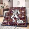 JoJo's Bizarre Adventure Flannel Blanket, Cartoon Print for Bedroom Accessories, Warm Throw for Chairs, Portable Travel_LIAN