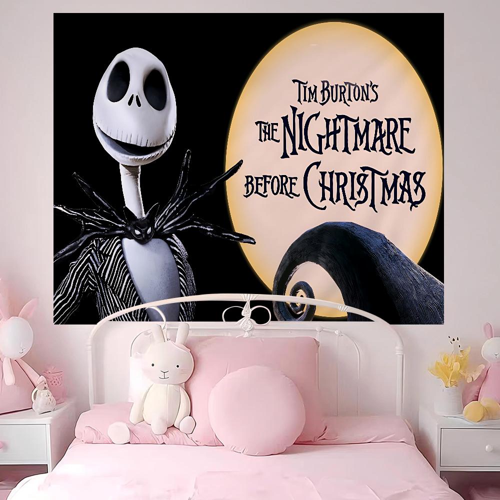 The NNightmare BBefore CChristmas Anime Tapestry Art Science Fiction Room Home Decor Wall Art Decor