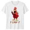 F-CAW-F Саркастичная футболка с мемом про курицу Смешная готическая футболка на Хэллоуин для взрослых#6