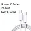 PD60W Fast Charging IPhone 15 Data Cable Type-c Braided Cable Suitable for  IPhone 15 Series Charging Cables