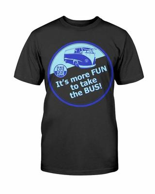 Это;Футболка S More Fun To Take The Bus Vw Bus с разделенным окном