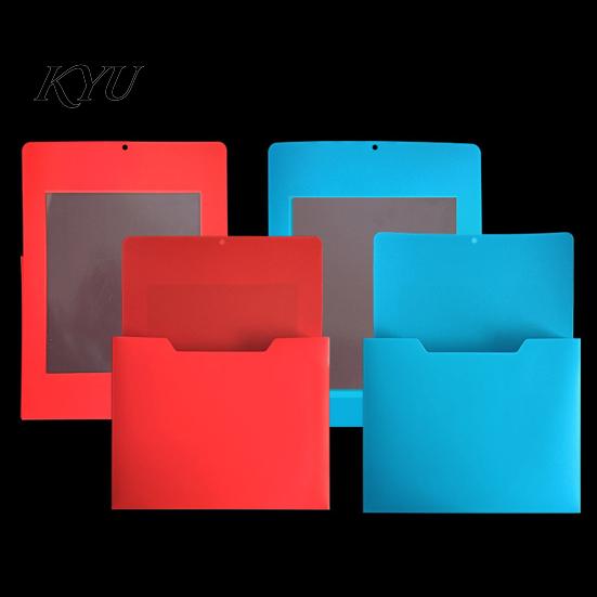 Magnetic Folder for Whiteboard File Holder with Large Back, Wall Hanging Plastic Document Storage Locker Organizer, A4 Paper Organizer Case