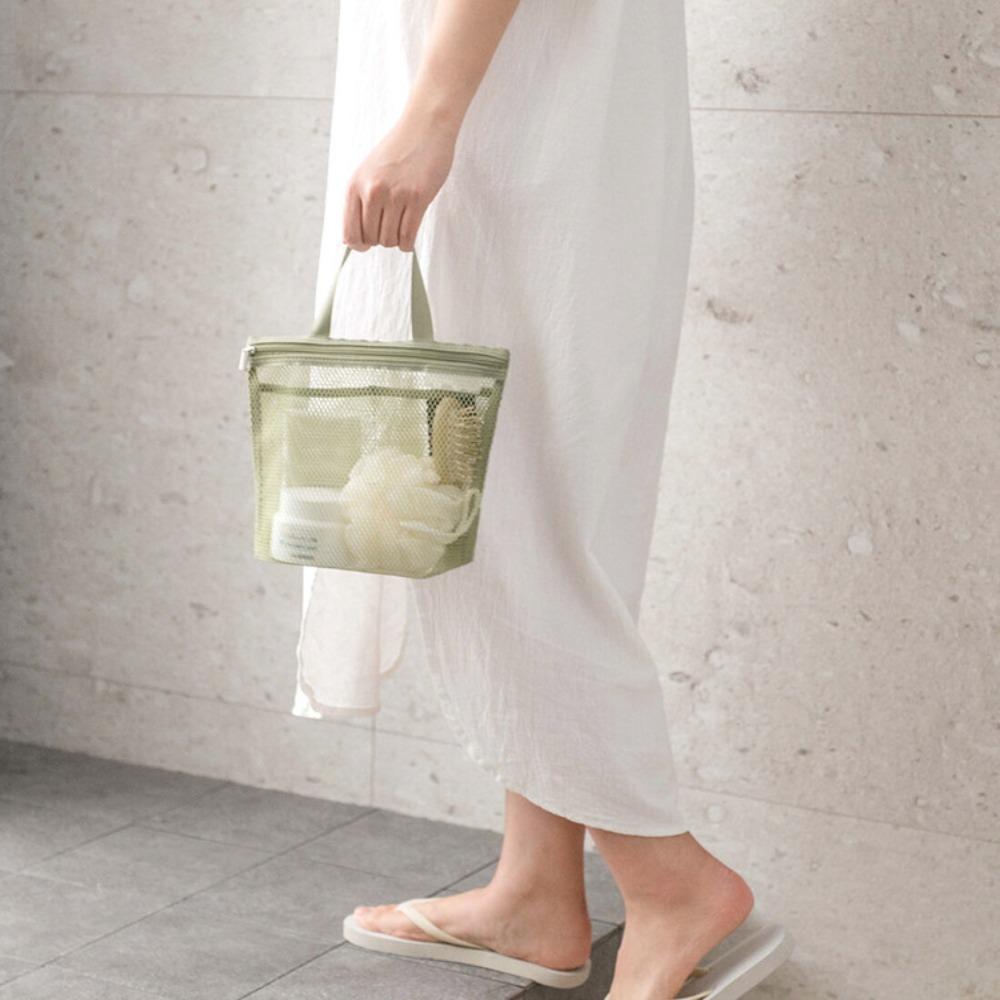 Shower Bag Toilet Bag Quick Dry Mesh Bag New Storage Bag Bathroom