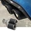 Carbon Fiber Stainless Steel Exhaust Tailpipe Cover for BMW Cars