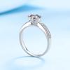 Серебряное кольцо S925 для женщин, платиновое покрытие pt950, инкрустированное бриллиантовым кольцом с муассанитом цвета D, пустая поддержка, предложение обручального кольца с бриллиантовым пальцем