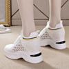 Дышащие женские кроссовки на шнуровке, женские туфли-клинья, универсальная женская обувь 2025, новая обувь на платформе, удобные Zapatos Mujer