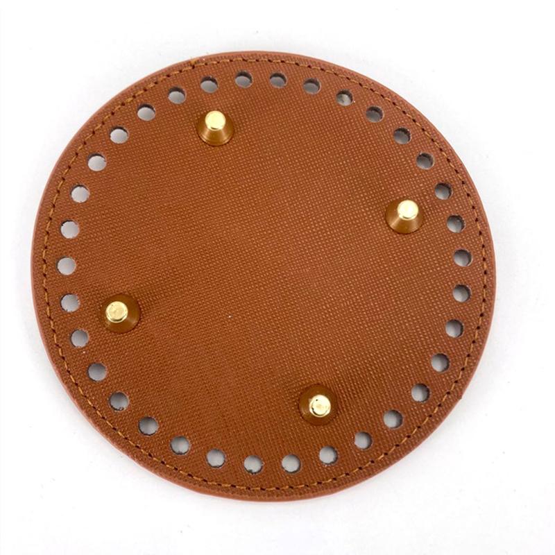 12 см кожаное дно сумки круглое из искусственной кожи для вязаной сумки своими руками крючком дно для сумки часть аксессуары