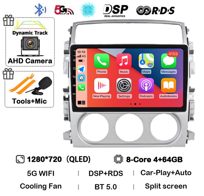 Android 14 Carplay Auto Car Radio For Suzuki Liana 2004-2008 Multimedia Video Player Autoraido GPS Cooling Fan Stereo Head Unit