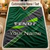 Flannel BlanketFendt Custom Name Text Personalized Soft Warm Throw Blanket Home Decor Gift