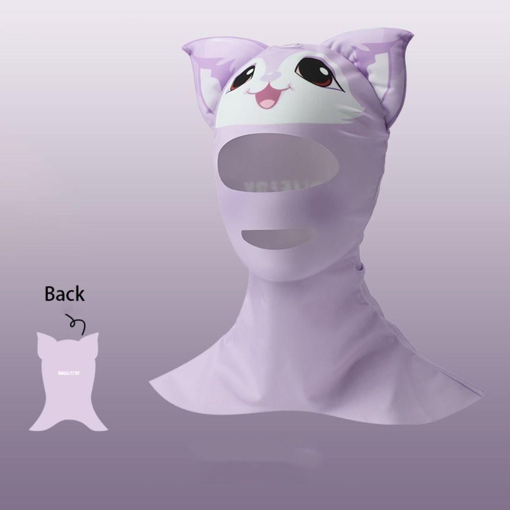 Sunscreen Face Scarf Ice Silk Mask Summer Face Gini Thin Face Cover  Swimming