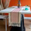 Скатерть в стиле бохо, лоскутная цветная длинная дорожка для стола в деревенском стиле с кисточкой, домашний декор для вечеринки
