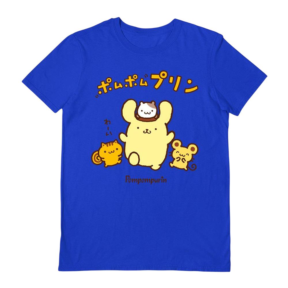 Футболка Sanrio Unisex Adult 4 Friends Pompompurin