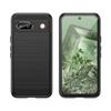 Carbon Case For Google Pixel 8A Flexible Silicone Carbon Cover - Black
