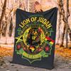 Rastafari Lion Judah Flannel Blanket Soft Warm All-Season Throw, Design for Camping, Car Travel, Hiking Sofa, Bed, Office Perfect Gift for Parties