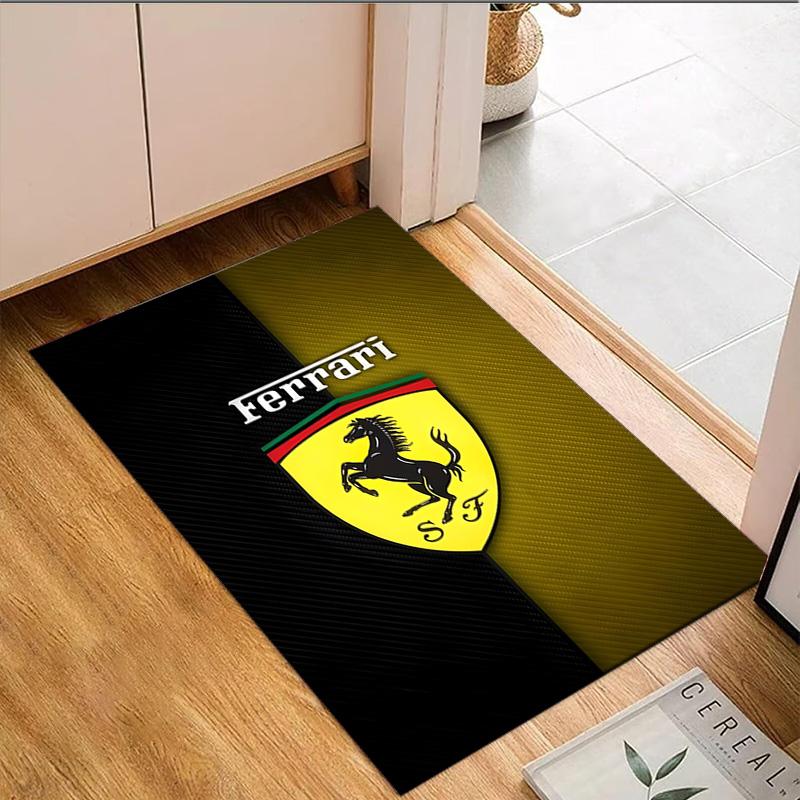 1 шт. Коврик для пола Ferrari, Противоскользящий коврик, Коврик под стул Для гостиной, спальни, Придверный коврик, Декор для дома, Подарок, Рождественские подарки