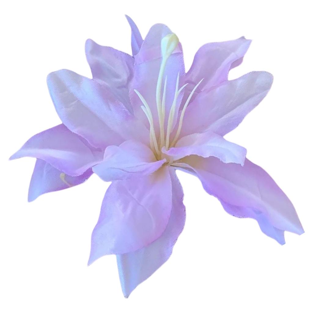 Bohemian Unique Flower Shaped Large Hair Clip Artificial Lily Hair Barrettes Hair Adornment Hair Ornaments