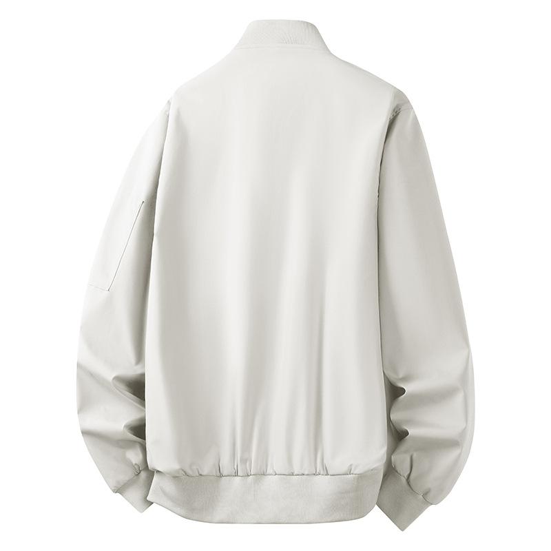 Минималистичная осенне-зимняя мода, повседневная, большого размера, трендовая, повседневная, металлическая пряжка, двойная молния, бейсбольная одежда, мужские куртки