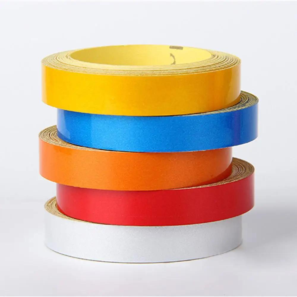 1 рулон 5 м светоотражающая лента для автомобиля наклейка знак безопасности автомобильный стайлинг самоклеящаяся предупреждающая лента мотоцикл велосипед пленка инструмент для украшения