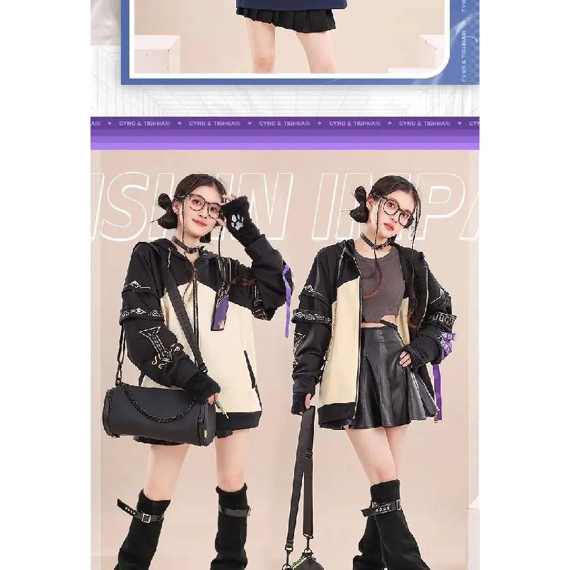 Cyno Tighnari Hoodies Cosplay Genshin Impact Costume Cyno Zipper Jacket Coat Fashion Pullover Hoodie Adult Streetwear Clothes