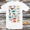 230 Gsm 100% Cotton Dinosaurs Names T Shirt Nature History Best Gift Retro Vintage Cool Mens Womens Unisex Trex Top Tee T Shirt B180