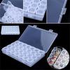 Fashion Plastic Adjustable Nails Rhinestones Organizer Jewelry Beads Case Storage Box