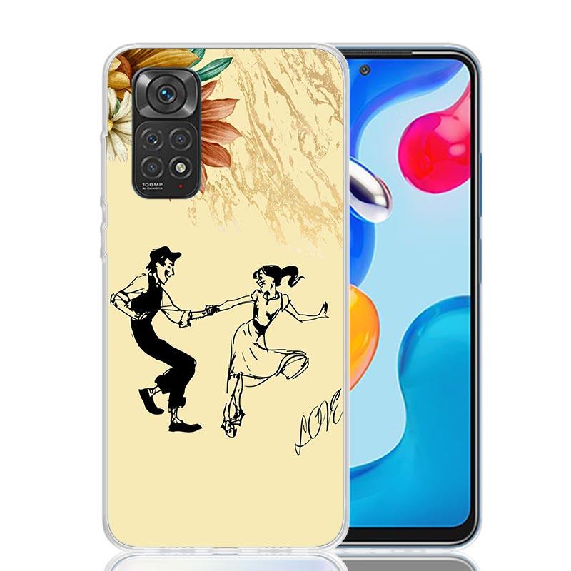 I Love Dance Phone Case For Xiaomi Redmi Note 15 14 13 12S 12 Pro Plus 11S 11E 11 11T 10S 10 Art Soft Pattern Cover Redmi Note 1