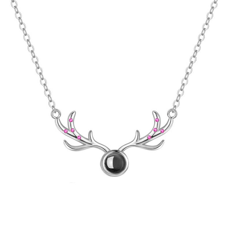 Ожерелье проекта Yilu You для женщин, японских и корейских студентов, отдел Мори, подвеска в виде рога лося, цепочка на ключицу