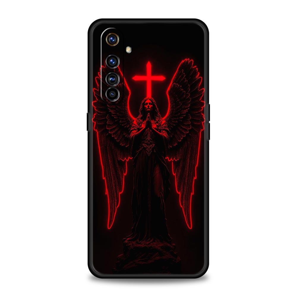 Чехол с узором в виде креста Для Realme C67 C63 C55 C53 C35 C25 C21 GT 2 3 5 6 10 11 12 13 Pro Plus 5G Мягкий ТПУ Чехол для телефона
